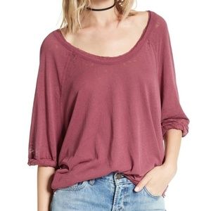 Free People Moonlight Scoop Neck T-Shirt